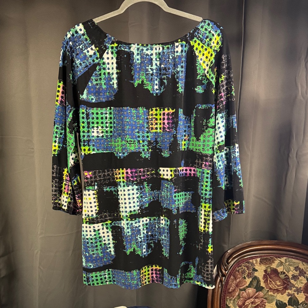 Axcess Multicolor Abstract Women's Tunic - Picture 3 of 4